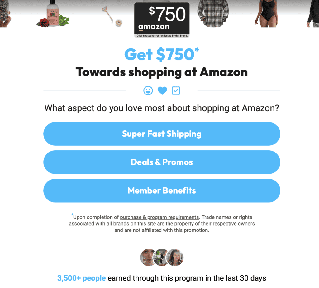750 dollar amazon gift card sign up rewards giant