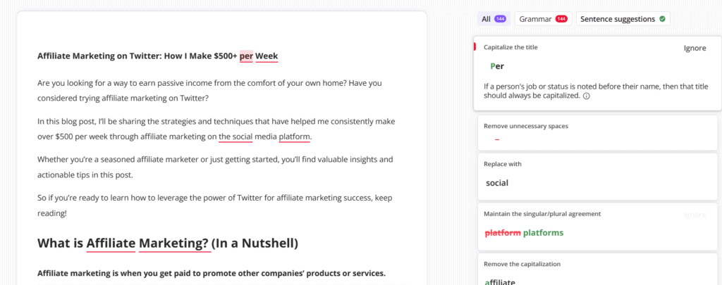 QuillBot Grammar Checker