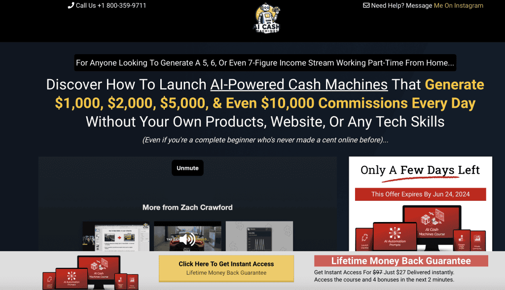 ai cash machines homepage