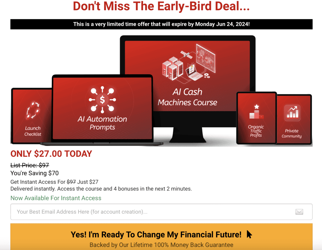 ai cash machines 27 dollar price and checkout