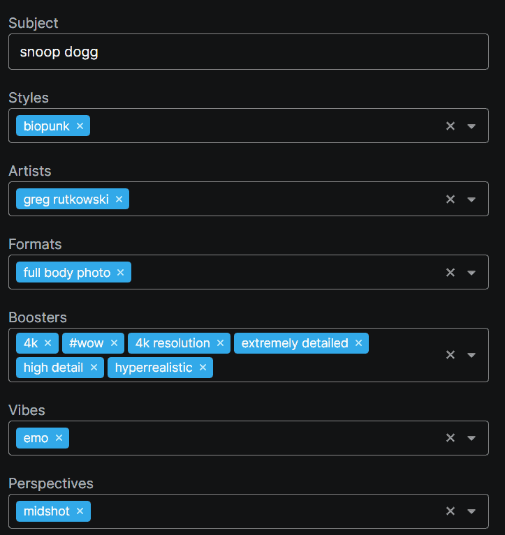 artspace formula tool text prompts