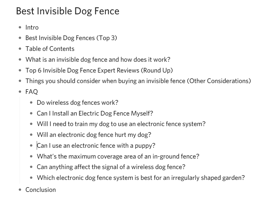 blog post outline on Dynalist