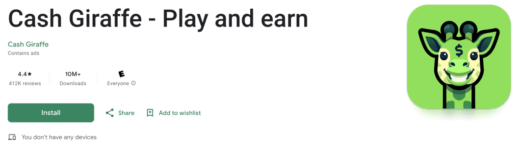 cash giraffe app download