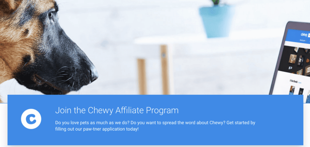 chewy affiliate program signup