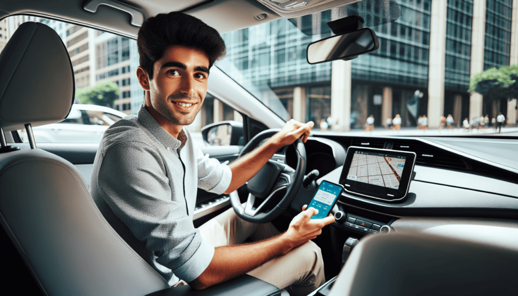 college student driving rideshare for money