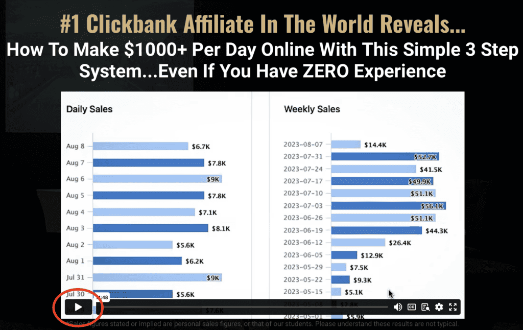 commission hero landing page VSL