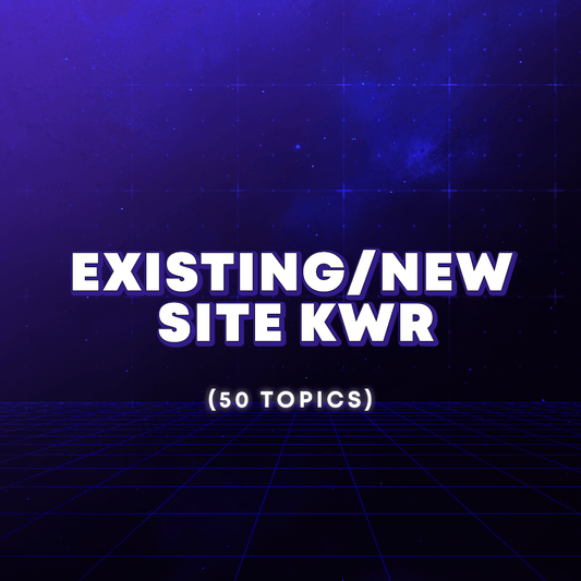 Existing/New Site Keyword Research - Charles Floate Training