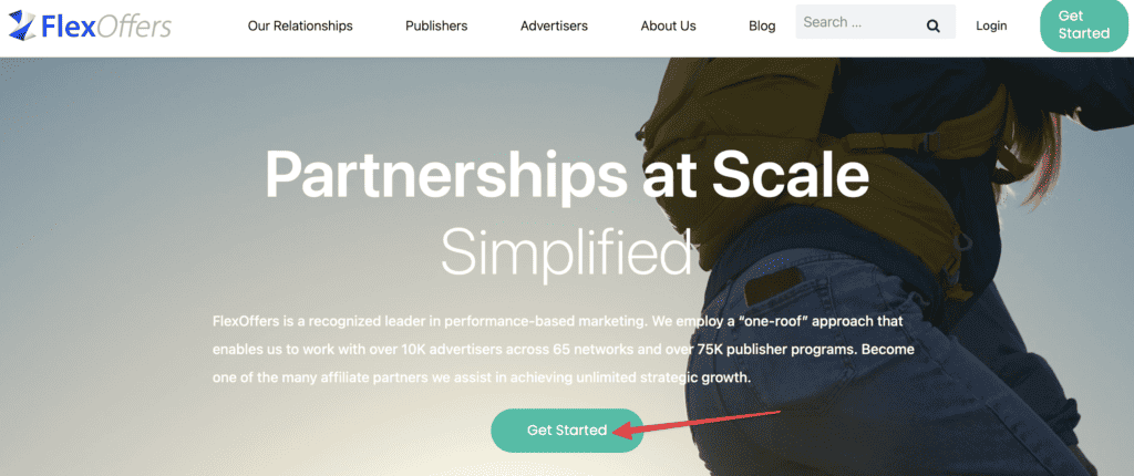 flexoffers affiliate homepage