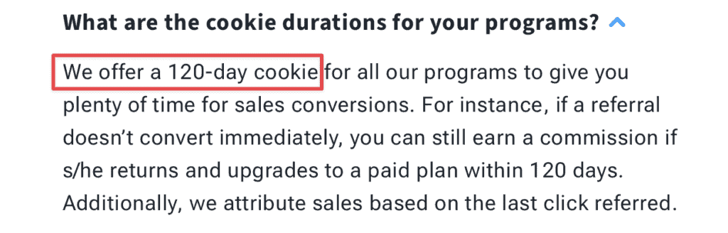 getresponse affiliate program cookie duration