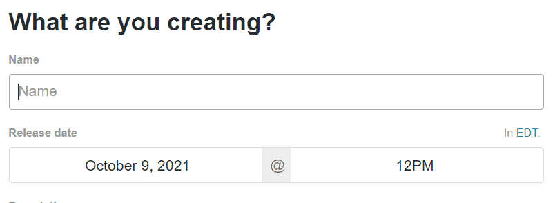 set pre-order date and time