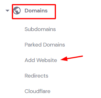 hostinger add website