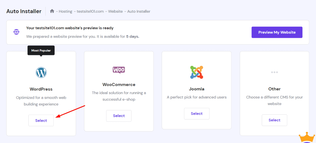 hostinger wordpress installation