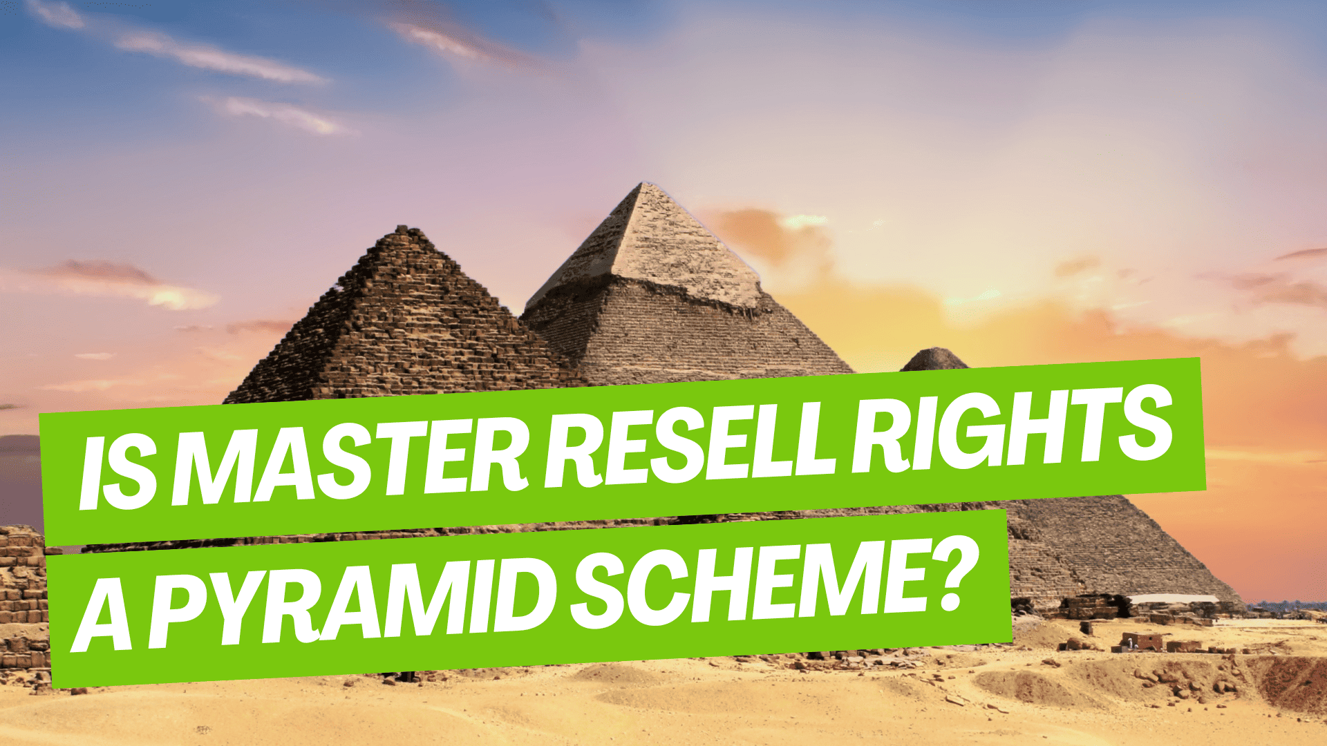 is master resell rights a pyramid scheme featured
