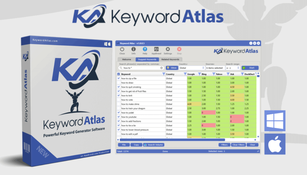 keyword atlas homepage
