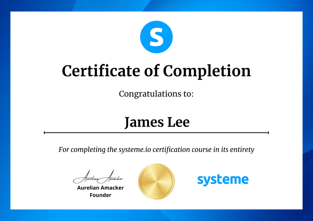 my systeme.io certification