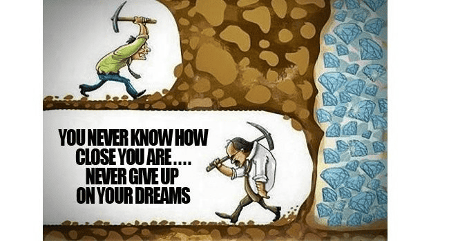 never give up on your dreams cartoon