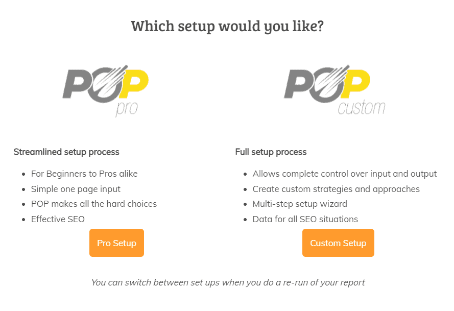 page optimizer pro setup