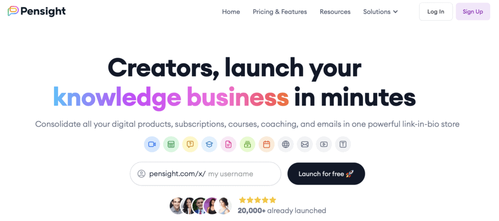 pensight homepage