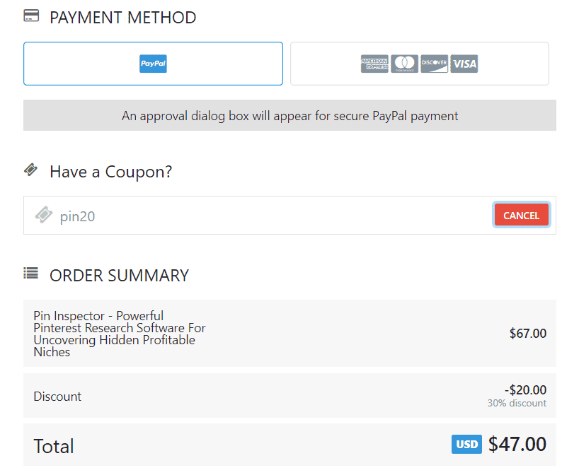 pin inspector discount code