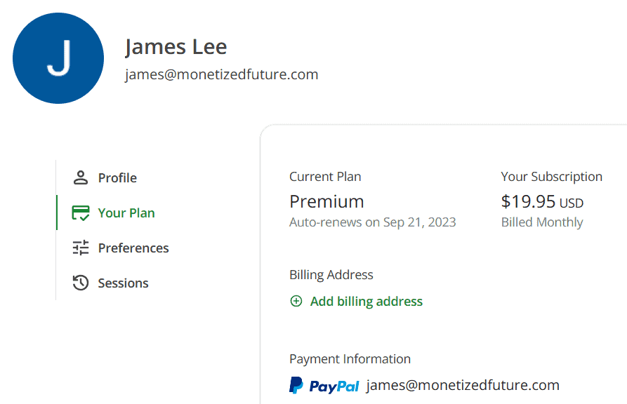 quillbot subscription proof