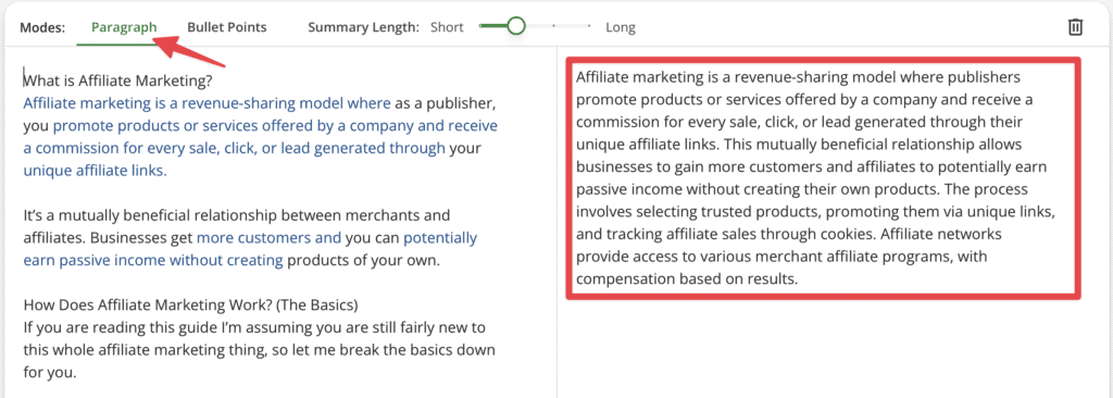 quillbot summarizer paragraph mode