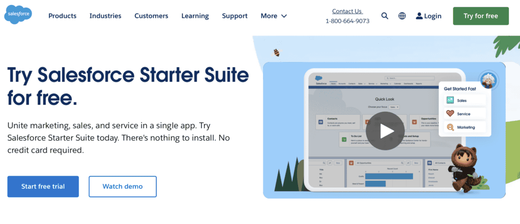 salesforce homepage