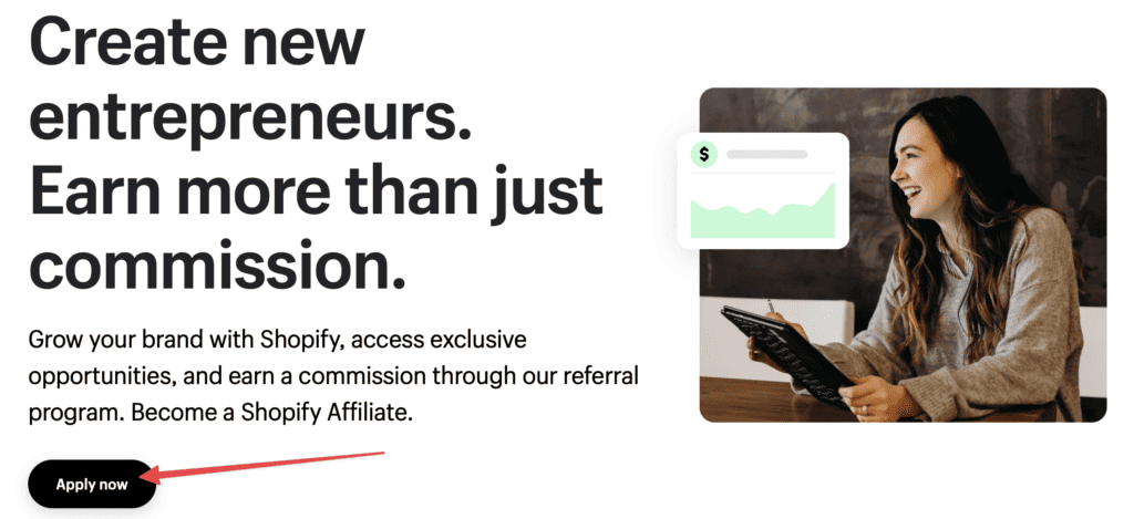 shopify affiliate program signup