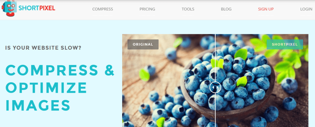 shortpixel image plugin homepage