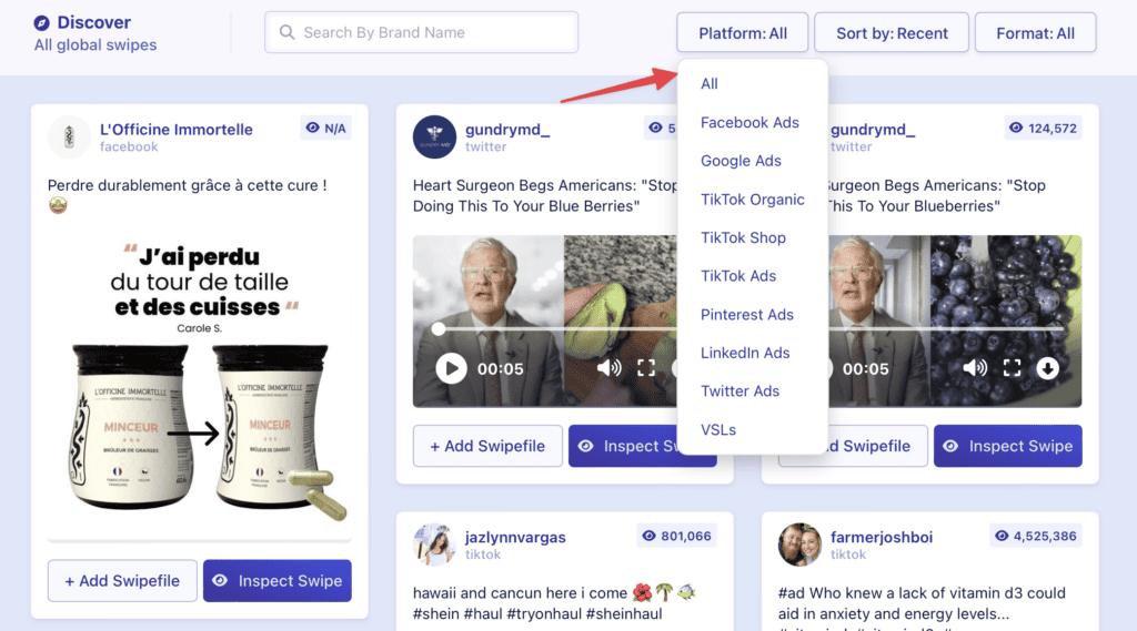 swipebuilder choose your platform
