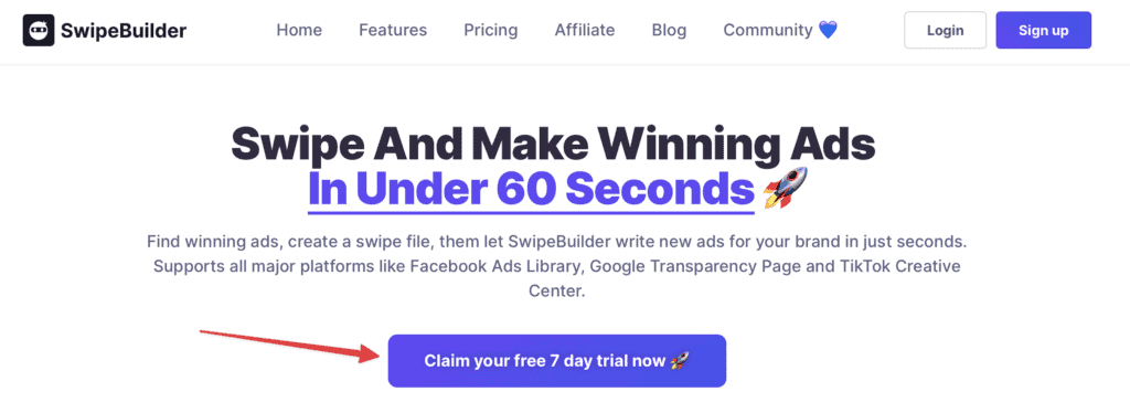 swipebuilder sign up process