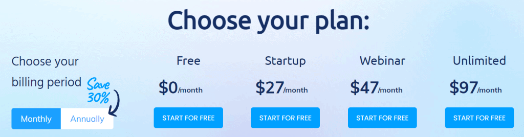 systeme.io pricing plans