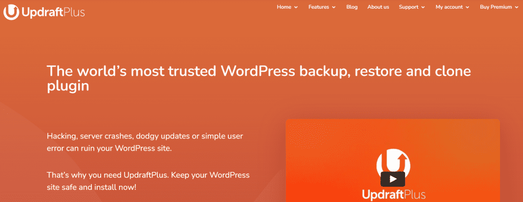 updraftplus homepage