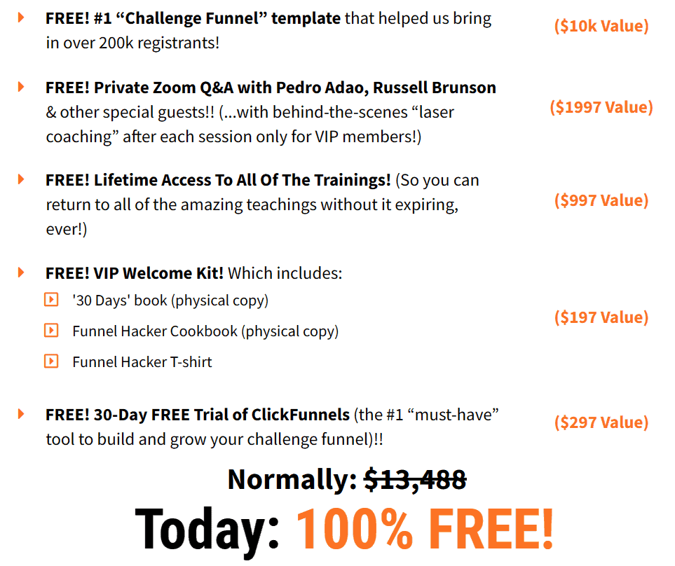 upgrade to challenge secrets vip experience