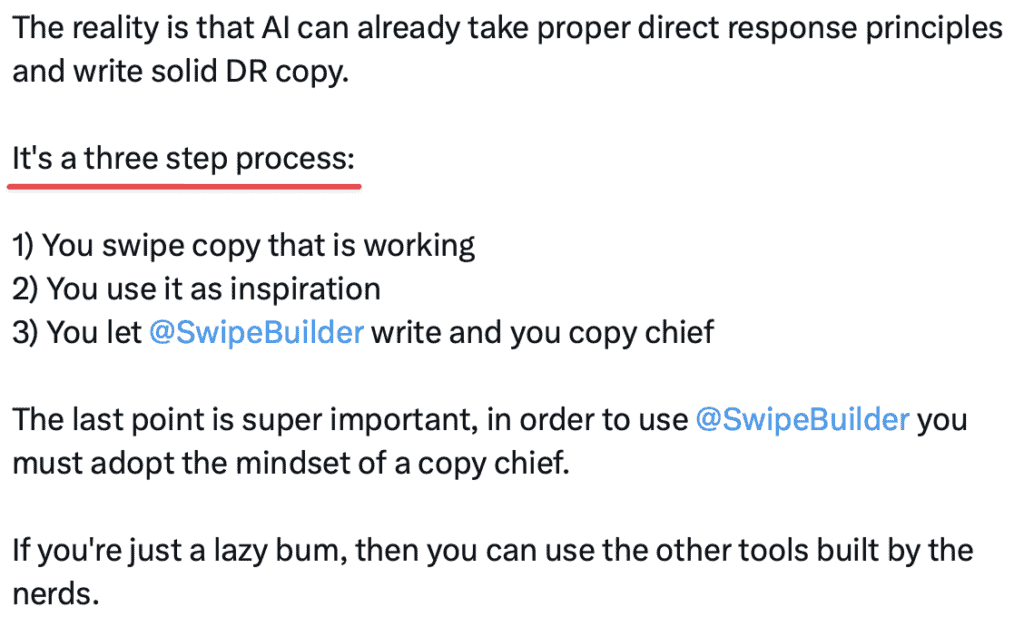 wifimoney guy tweet about swipebuilder