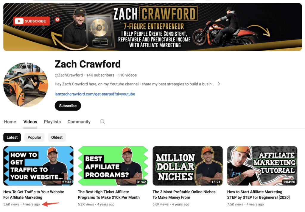 zach crawford youtube channel